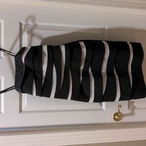 NWT Joseph Ribcoff Black and White Strapless Dress
